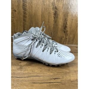 Nike Mens Lacrosse Cleats 11.5 Huarache IV Pre Owned White Gray Lace Up